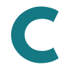 The letter 'C'.